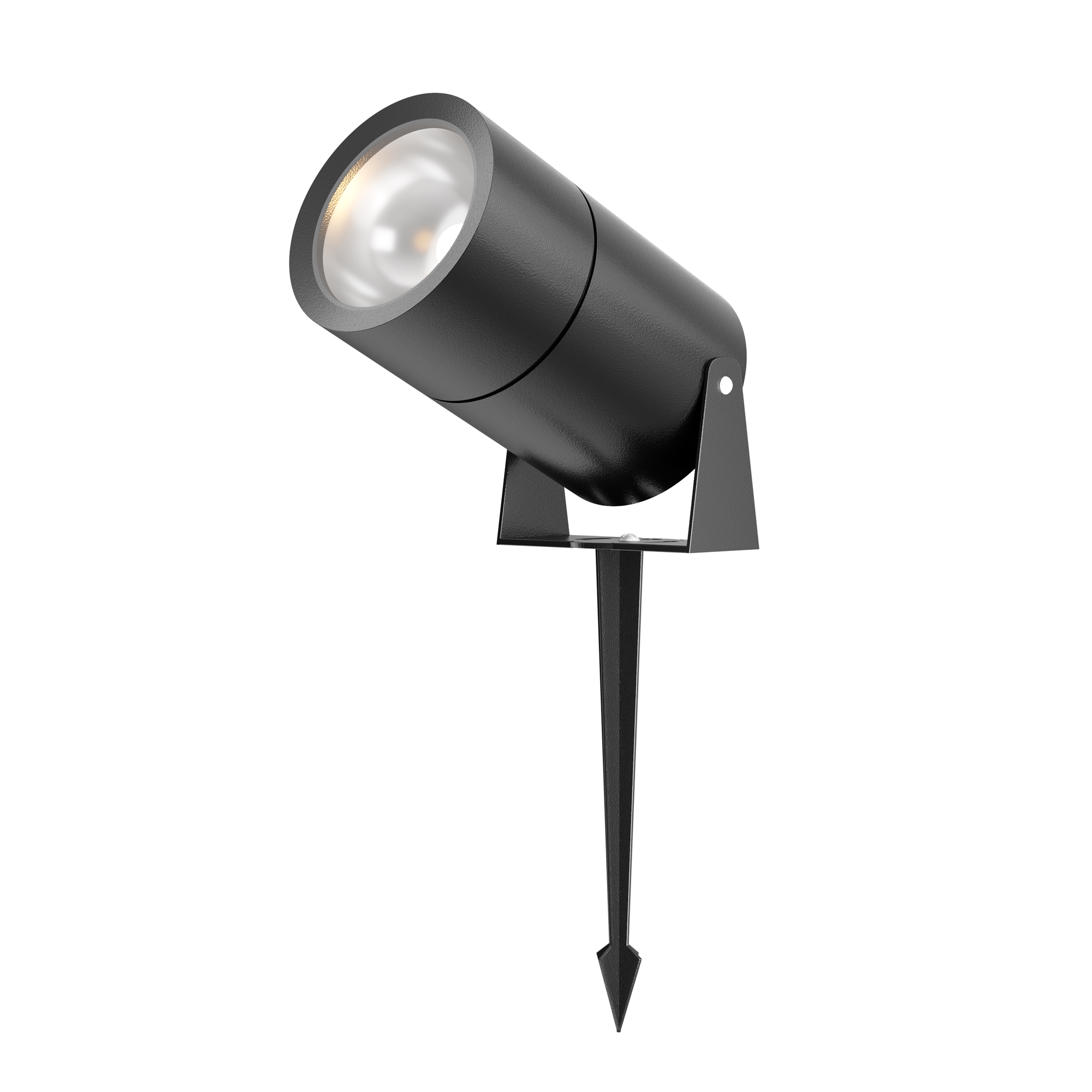 Reflektor gruntowy Bern LED IP65 - cylindryczny spot na szpicy, 55°, 3000K, 1200lm, grafitowy