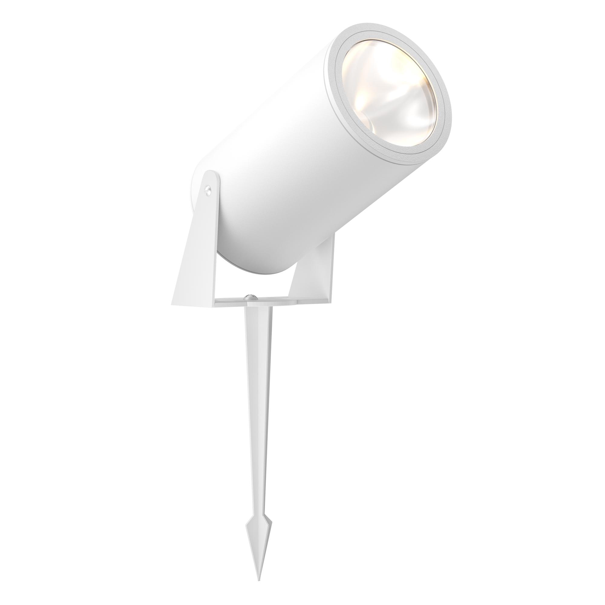 Reflektor gruntowy Bern LED IP65 - cylindryczny spot na szpicy, 50°, 3000K, 2800lm, biały