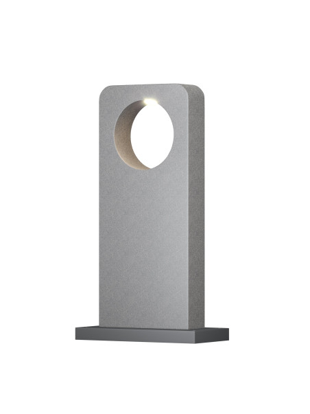 Designerska lampa ogrodowa Betone LED IP65 - betonowy blok z okrągłym otworem 3000K 500lm, wysoka Designerska lampa ogrodowa Betone LED IP65 - betonowy blok z okrągłym otworem 3000K 500lm, wysoka