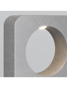Designerska lampa ogrodowa Betone LED IP65 - betonowy blok z okrągłym otworem 3000K 500lm, wysoka Designerska lampa ogrodowa Betone LED IP65 - betonowy blok z okrągłym otworem 3000K 500lm, wysoka