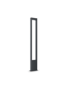 Grafitowa lampa stojąca ogrodowa Bonn LED IP65 - minimalistyczna prostokątna rama, 1000lm, 3000K Grafitowa lampa stojąca ogrodowa Bonn LED IP65 - minimalistyczna prostokątna rama, 1000lm, 3000K