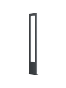 Grafitowa lampa stojąca ogrodowa Bonn LED IP65 - minimalistyczna prostokątna rama, 1000lm, 3000K Grafitowa lampa stojąca ogrodowa Bonn LED IP65 - minimalistyczna prostokątna rama, 1000lm, 3000K