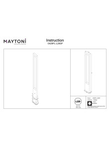 Grafitowa lampa stojąca ogrodowa Bonn LED IP65 - minimalistyczna prostokątna rama, 1000lm, 3000K Grafitowa lampa stojąca ogrodowa Bonn LED IP65 - minimalistyczna prostokątna rama, 1000lm, 3000K