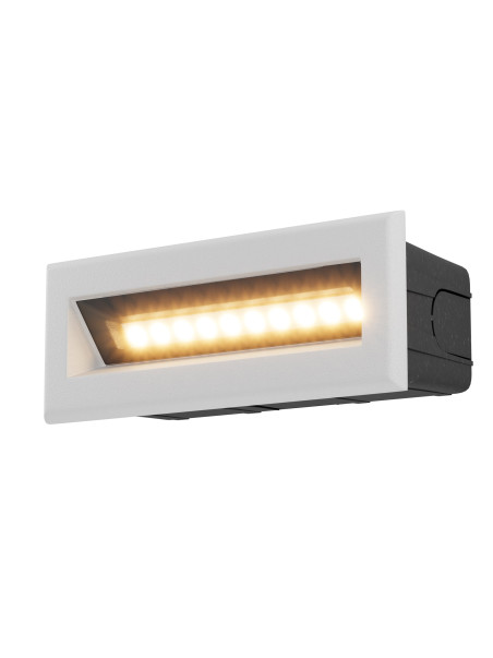 Minimalistyczny kinkiet ścienny LED Bosca do schodów IP65 - głęboka wnęka świetlna 3000K, 400lm Minimalistyczny kinkiet ścienny LED Bosca do schodów IP65 - głęboka wnęka świetlna 3000K, 400lm
