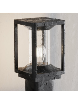 Lampa ogrodowa stojąca Cell – słupek ramowy 75 cm, E27, IP54, grafitowa