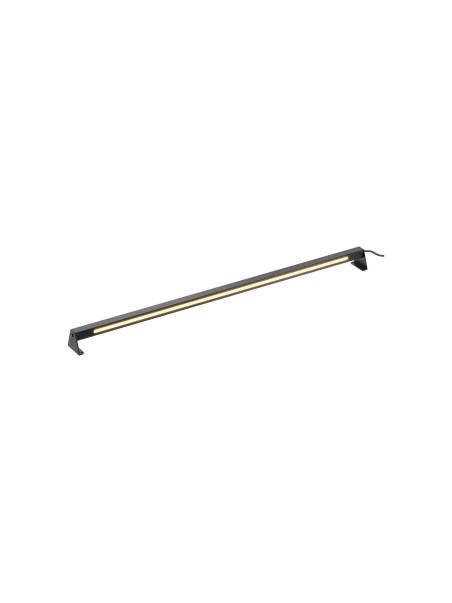 Minimalistyczna lampa ogrodowa Edge na taras IP65 - liniowy LED 3000K, 1000lm, czarna Minimalistyczna lampa ogrodowa Edge na taras IP65 - liniowy LED 3000K, 1000lm, czarna