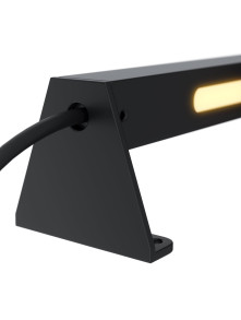 Minimalistyczna lampa ogrodowa Edge na taras IP65 - liniowy LED 3000K, 1000lm, czarna Minimalistyczna lampa ogrodowa Edge na taras IP65 - liniowy LED 3000K, 1000lm, czarna
