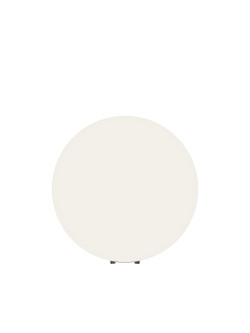 Minimalistyczna lampa ogrodowa kula Erda 50 cm na taras IP54 - matowa biel, E27