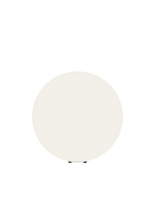 Minimalistyczna lampa ogrodowa kula Erda 50 cm na taras IP54 - matowa biel, E27