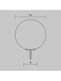 Minimalistyczna lampa ogrodowa kula Erda 50 cm na taras IP54 - matowa biel, E27
