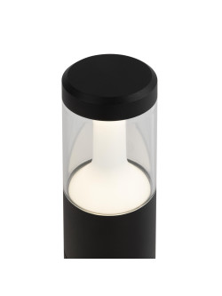 Słupek ogrodowy LED Koln – 45 cm, 8W, 4000K, 450 lm, szerokokątny 185°, IP54, czarny