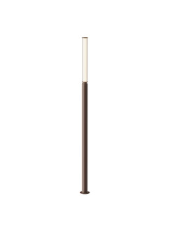 Dekoracyjny słupek ogrodowy LED Lit wysoki – 200 cm, 20W, 3000K, z mleczą osłoną, IP65, brązowy