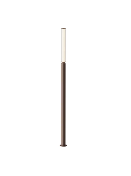 Dekoracyjny słupek ogrodowy LED Lit wysoki – 200 cm, 20W, 3000K, z mleczą osłoną, IP65, brązowy