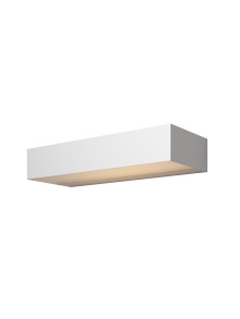 Kinkiet zewnętrzny Lot LED IP65 -biała szeroka prostokątna bryła 30 cm, 3000K, 20W