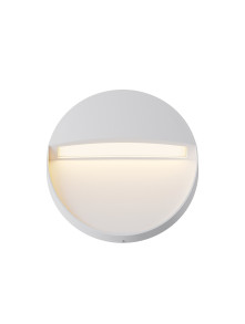 Lampa schodowa zewnętrzna LED Mane – natynkowa, okrągła, 3W, 3000K, IP54, biała - Maytoni