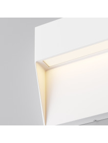 Lampa schodowa zewnętrzna LED Mane – natynkowa, kwadratowa, 3W, 3000K, IP54, biała Lampa schodowa zewnętrzna LED Mane – natynkowa, kwadratowa, 3W, 3000K, IP54, biała