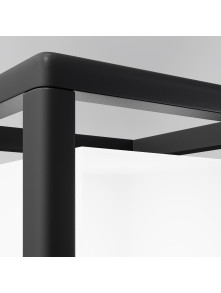 Lampa ogrodowa stojąca Trim IP65 - akrylowa kostka świetlna w metalowej ramie, 17 cm, E27