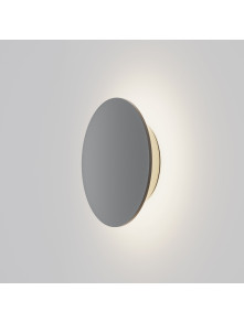 Kinkiet zewnętrzny Wald LED IP65 - okrągły, efekt świetlnej aureoli, 3000K, 18 cm, grafitowy