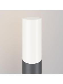 Słupek ogrodowy Willis – cylindryczny, ścieżkowy, E27, IP54, niski - 30 cm, szary
