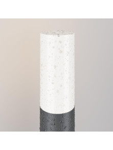 Słupek ogrodowy Willis – cylindryczny, ścieżkowy, E27, IP54, niski - 30 cm, szary