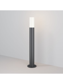 Słupek ogrodowy Willis – cylindryczny, ścieżkowy, E27, IP54, wysoki - 80 cm, szary