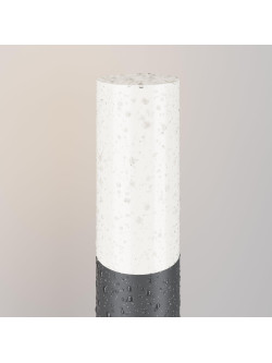 Słupek ogrodowy Willis – cylindryczny, ścieżkowy, E27, IP54, wysoki - 80 cm, szary