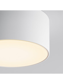 Zewnętrzny plafon sufitowy Zon IP65 LED - mały (12 cm) z mleczną blendą, 3000K, 900lm, biały