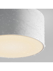 Zewnętrzny plafon sufitowy Zon IP65 LED - mały (12 cm) z mleczną blendą, 3000K, 900lm, biały