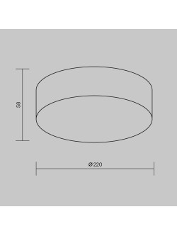 Zewnętrzny plafon sufitowy Zon IP65 LED - 22 cm, z mleczną blendą, 3000K, 2200lm, biały