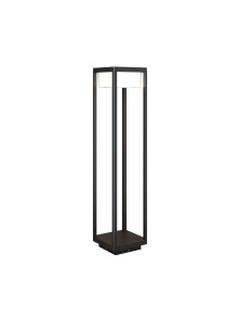 Nowoczesny designerski czarny słupek ogrodowy (80 cm) Baker Street LED IP65 - geometryczna forma 3000K Nowoczesny designerski czarny słupek ogrodowy (80 cm) Baker Street LED IP65 - geometryczna forma 3000K
