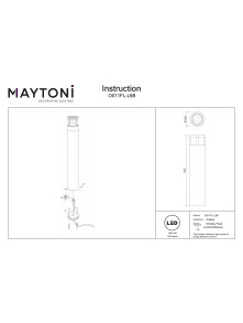 Słupek ogrodowy LED Wolseley Road – cylindryczny, ścieżkowy, 6W, 3000K, 370 lm, IP54, 50 cm, czarny Słupek ogrodowy LED Wolseley Road – cylindryczny, ścieżkowy, 6W, 3000K, 370 lm, IP54, 50 cm, czarny