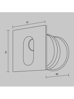 Biała oprawa schodowa LED Via Urbana - minimalistyczny panel kwadratowy IP54, 4000K