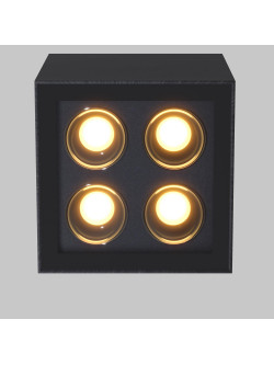 Plafon zewnętrzny LED Ares – kwadratowy, kierunkowe światło 3000K, 500 lm, kąt 40°, IP54, grafitowy