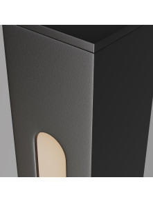 Słupek ogrodowy LED Pole – liniowy 80 cm, minimalistyczny, 12W, 3000K, IP65, antracytowy