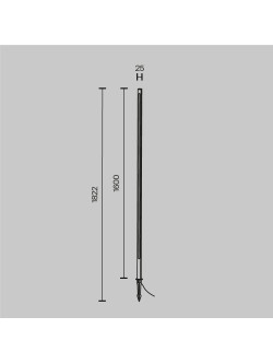 Słupek ogrodowy LED Pole – liniowy 120 cm, minimalistyczny, 24W, 3000K, IP65, antracytowy