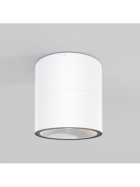 Biały plafon Spin LED IP54 do pergoli - cylindryczny (11 cm) regulowany, 3000K, 1050 lm Biały plafon Spin LED IP54 do pergoli - cylindryczny (11 cm) regulowany, 3000K, 1050 lm