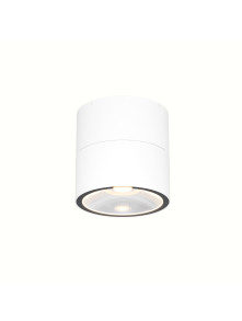 Biały plafon Spin LED IP54 do pergoli - cylindryczny (11 cm) regulowany, 3000K, 1050 lm Biały plafon Spin LED IP54 do pergoli - cylindryczny (11 cm) regulowany, 3000K, 1050 lm