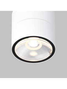 Biały plafon Spin LED IP54 do pergoli - cylindryczny (11 cm) regulowany, 3000K, 1050 lm Biały plafon Spin LED IP54 do pergoli - cylindryczny (11 cm) regulowany, 3000K, 1050 lm