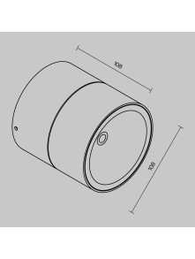 Biały plafon Spin LED IP54 do pergoli - cylindryczny (11 cm) regulowany, 3000K, 1050 lm Biały plafon Spin LED IP54 do pergoli - cylindryczny (11 cm) regulowany, 3000K, 1050 lm