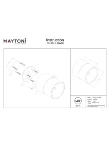Biały plafon Spin LED IP54 do pergoli - cylindryczny (11 cm) regulowany, 3000K, 1050 lm Biały plafon Spin LED IP54 do pergoli - cylindryczny (11 cm) regulowany, 3000K, 1050 lm