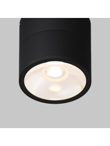 Zewnętrzna lampa sufitowa Spin LED IP54 - cylindryczna (9 cm), regulowana, 3000K, 480 lm, czarna