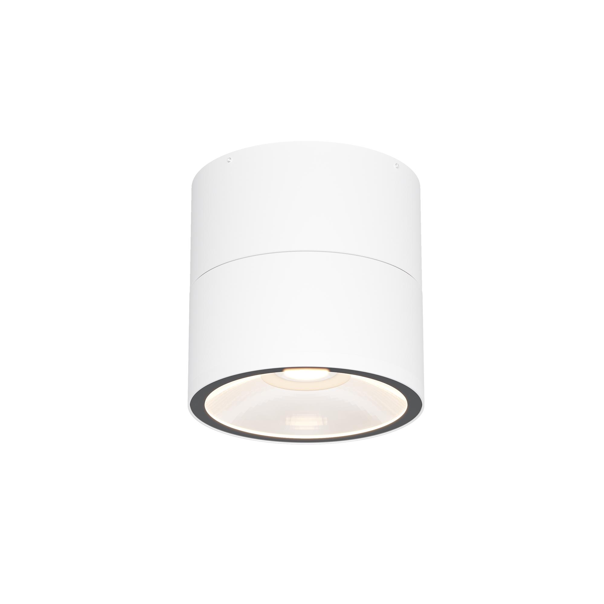 Zewnętrzna lampa sufitowa Spin LED IP54 - cylindryczna (9 cm), regulowana, 3000K, 480 lm, biała