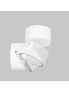 Zewnętrzna lampa sufitowa Spin LED IP54 - cylindryczna (9 cm), regulowana, 3000K, 480 lm, biała Zewnętrzna lampa sufitowa Spin LED IP54 - cylindryczna (9 cm), regulowana, 3000K, 480 lm, biała