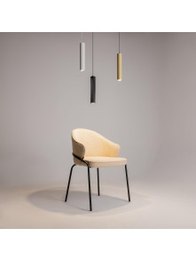 Czarna lampa wisząca Artisan nad wyspę - fakturowana tuba GU10 1-punktowa - Maytoni Czarna lampa wisząca Artisan nad wyspę - fakturowana tuba GU10 1-punktowa - Maytoni