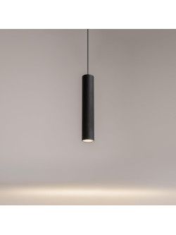 Czarna lampa wisząca Artisan nad wyspę - fakturowana tuba GU10 1-punktowa - Maytoni