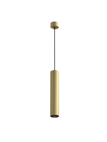Złota lampa wisząca Artisan nad wyspę - fakturowana tuba GU10 1-punktowa - Maytoni