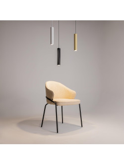 Złota lampa wisząca Artisan nad wyspę - fakturowana tuba GU10 1-punktowa - Maytoni