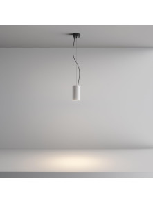 Biała lampa wisząca Efir LED - cylindryczny metalowy klosz, 3000k, 15W, 1230 lm - Maytoni