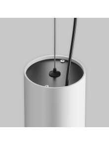 Wisząca lampa LED Efir w bieli nad wyspę - metalowa tuba 3000K, 25W, 2180 lm - Maytoni Wisząca lampa LED Efir w bieli nad wyspę - metalowa tuba 3000K, 25W, 2180 lm - Maytoni