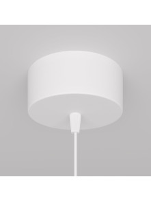 Minimalistyczna biała lampa wisząca Orlo LED 4000K - smukła tuba z pierścieniem świetlnym